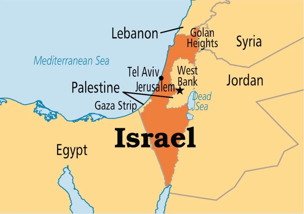 Israel nằm ở giao điểm giữa châu Á, châu Phi và châu Âu