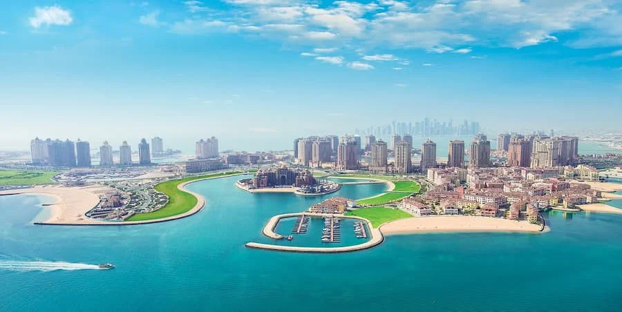 Toàn cảnh thành phố lớn tại Qatar