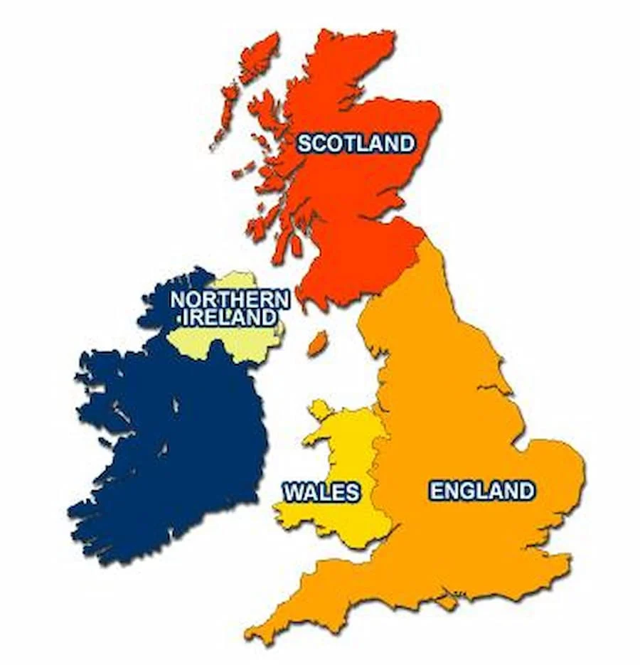 Vương quốc Anh gồm 4 nướca
