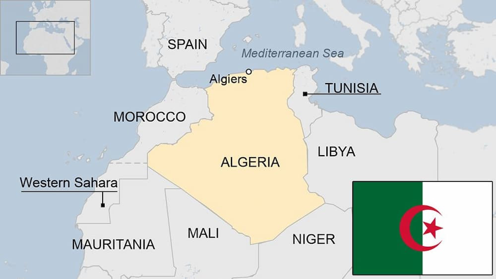 Vị trí địa lý của Algeria