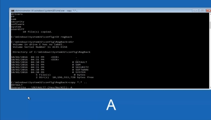 sữa lỗi preparing automatic repair win 10