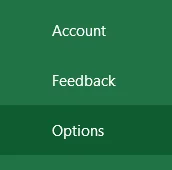 Vào File - Option - hộp thoại Excel Option Option